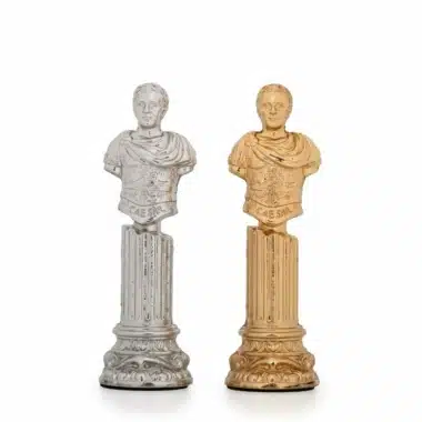 Alternative view of Schachspiel aus gold- und silberbeschichtetem Metall Römische Säule