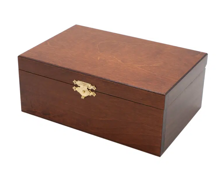 Coffret de Rangement en Bois de Bouleau (Hauteur de Roi = 8 cm)