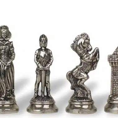 Alternative view of Schachspiel aus Metall Mary Stuart