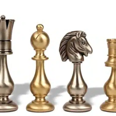 Orientalisches Breitschachspiel aus massivem Messing