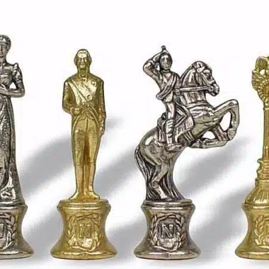 Schachspiel "Napoleon" aus Metall