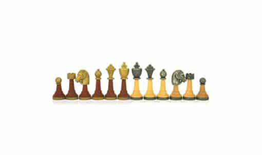 Schachspiel "Classic II" aus Holz und Massivmetall