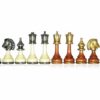 Schachspiel "Large Persian" aus Holz und massivem Messing