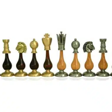 Schachspiel "Giant Oriental Haut de Gamme" aus Holz und massivem Messing