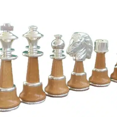 Alternative view of Set Staunton XL IV Schachtisch aus Holz und Carrara-Marmor & Schachspiel aus Holz und Marmor