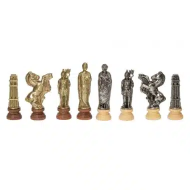 Alternative view of César Set Rundes Schachbrett aus Rosenholz und Ahorn Matt & Schachspiel aus Holz und Metall