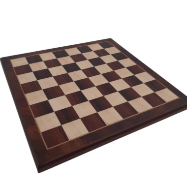Schachbrett aus Ahorn- und Rosenholz