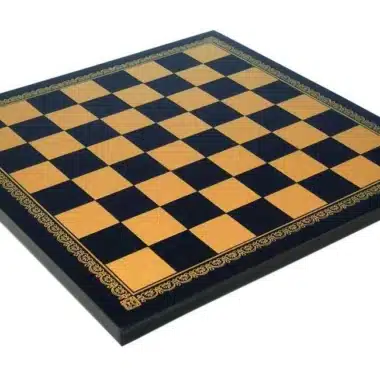 Schachbrett aus Kunstleder Schwarz
