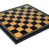 Schachbrett aus Kunstleder Schwarz - 40 x 40 cm