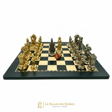 Mary Stuart X Set, König und Dame gegenüberstehend in der Brettmitte