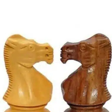 Classic XIII Schachbrett aus Ahorn- und Nussbaumholz mit Aufbewahrung und Schachspiel aus goldenem Rosenholz – Bild 4