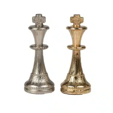 Könige Mignon Flower II in Gold und Silber mit Kreuzaufsatz, Detailansicht