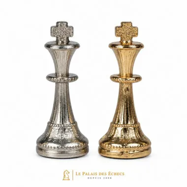 Silber- und goldfarbene Könige des Sets Mignon Flower V gemeinsam präsentiert