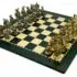 Set Lanzichenecchi III Holzschachbrett und Schachspiel aus Metall