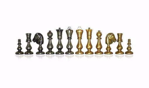 Schachspiel "Oriental" aus massivem Messing