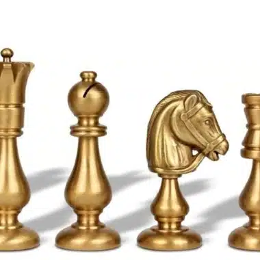 Alternative view of Schachspiel "Oriental" aus massivem Messing