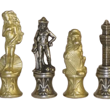 Metallschachspiel Florentine