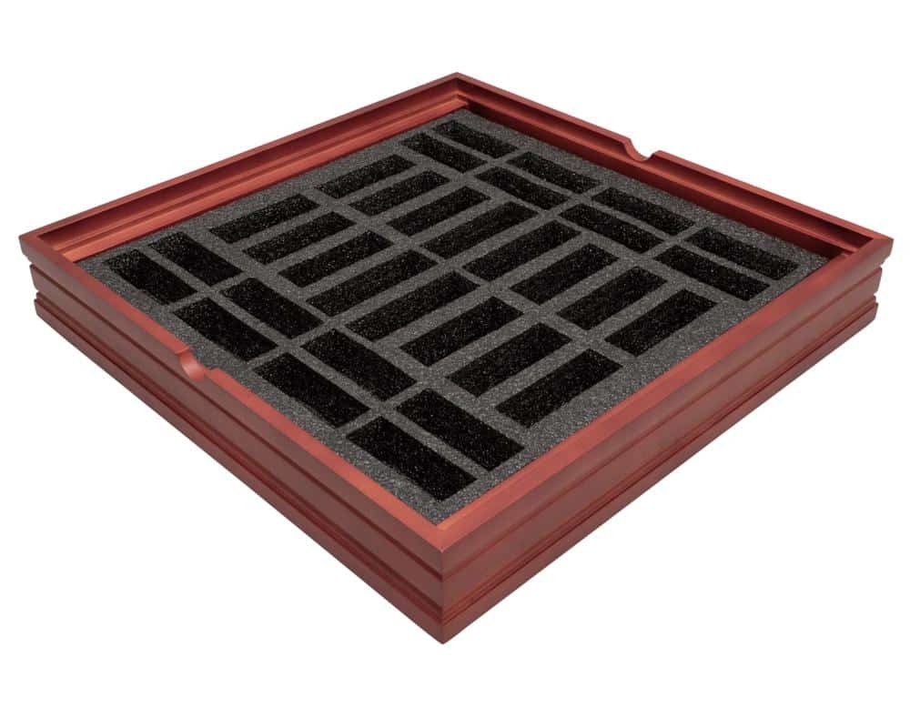 Set Mittelalterliche Büste Schachbrett aus Ahorn- und Walnussholz & Schachspiel Handbemalt aus Harz – Bild 10