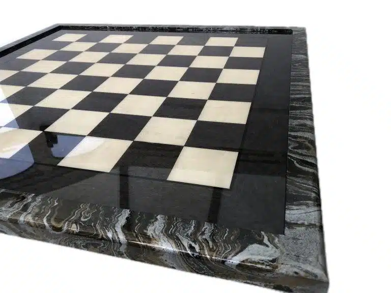XL Staunton Moderne Schachset aus grünem Ahornholz & Schachspiel aus Messing und Holz mit Gold- und Silberbeschichtung – Bild 2