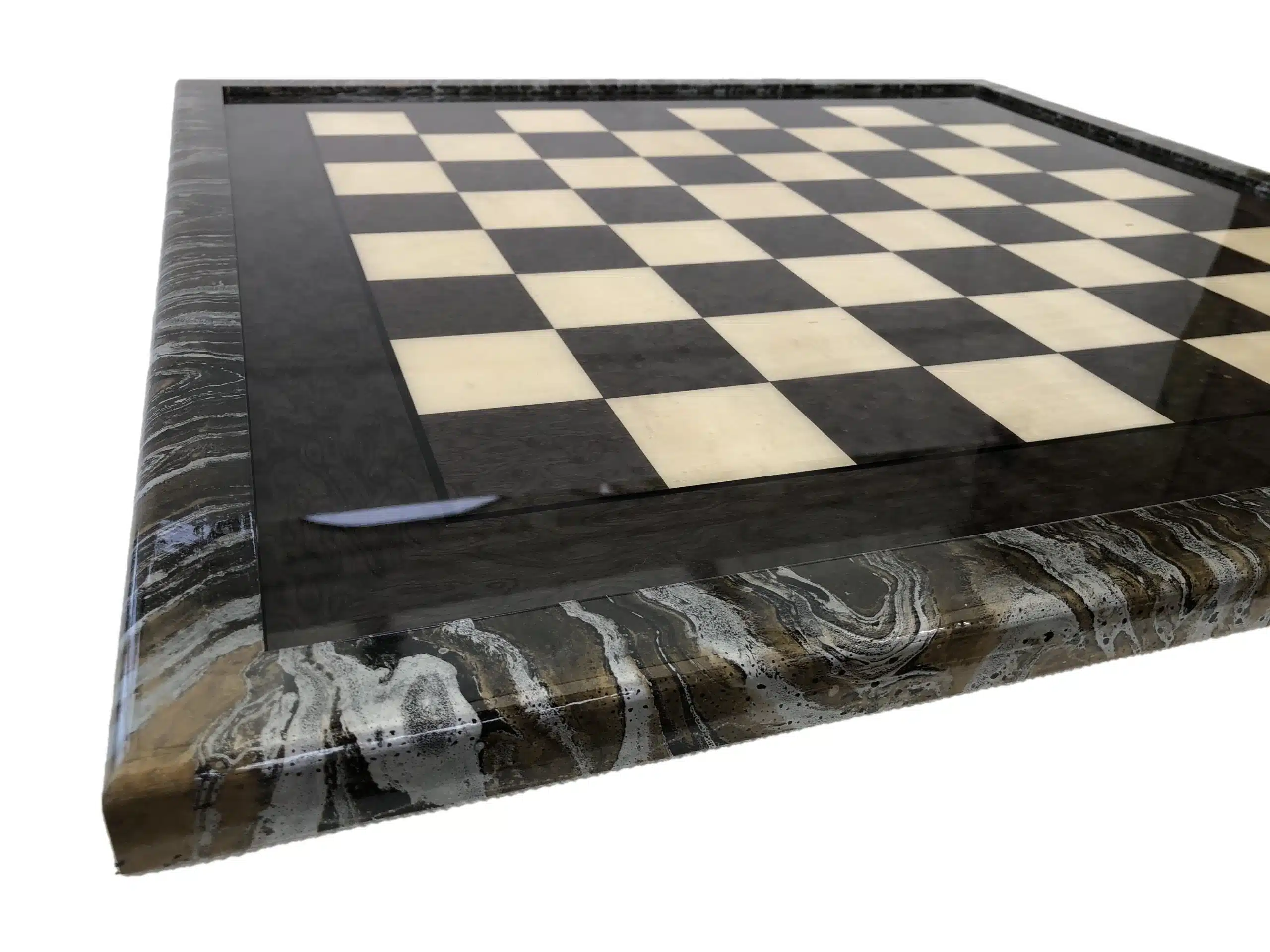 XL Staunton Moderne Schachset aus grünem Ahornholz & Schachspiel aus Messing und Holz mit Gold- und Silberbeschichtung – Bild 3
