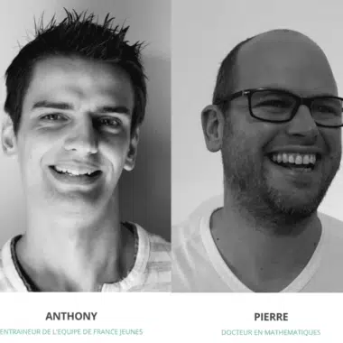 Porträts der Trainer Anthony und Pierre, Trainer und Mathematik-Doktor