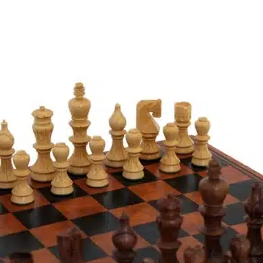 Ritz Schachspielset aus Holz und Schachbrett aus Kunstleder – Bild 2