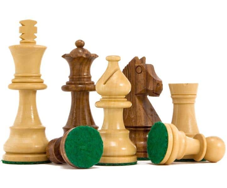 Schachspiel Little Classic aus goldenem Rosenholz – Bild 2