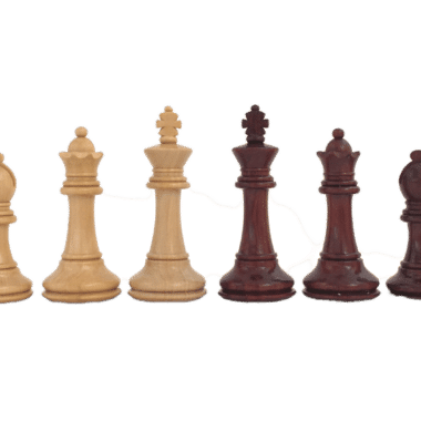 Alternative view of Staunton Pro Schachbrett-Set aus Goldene Rosenholz und Ahorn & Schachspiel aus Wurzel-Palisander (Rosenholz Sang)