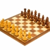 Set "Knight Academy" Schachbrett aus Nussbaum- und Ahornholz & Schachspiel aus Rosenholz