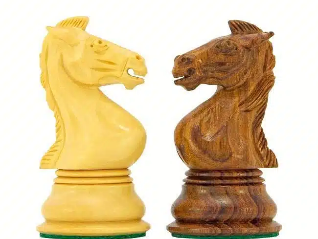 Set Madrid Schachbrett aus Rosenholz und Ahorn lackiert & Schachspiel aus Rosenholz – Bild 10
