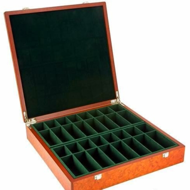 Aufbewahrungskoffer aus Holz Schachspiel aus Holz (Höhe des Königs = 10 cm; Durchmesser der Königsbasis max = 4,2 cm)