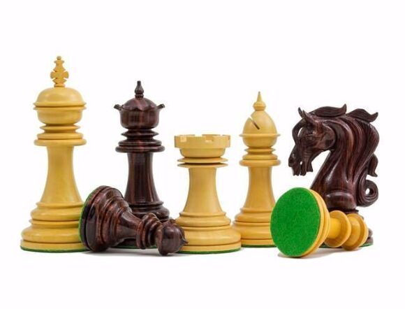 Schachspiel "Königstor" aus Rosenholz