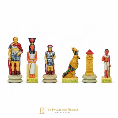 Schachspiel aus Kunstharz "Römer vs. Ägypter".