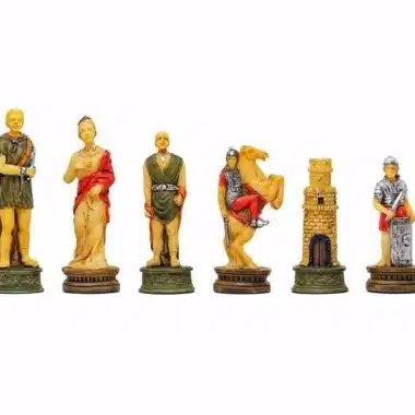 Schachspiel aus Kunstharz "Römer vs. Gladiatoren".