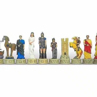 Schachspiel aus Kunstharz "Der Trojanische Krieg".