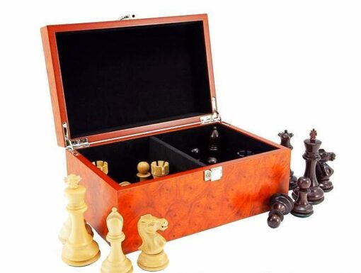 Aufbewahrungsbox aus Wurzelfurnier (Königshöhe = 11 cm)