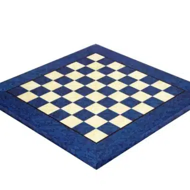 Schachbrett aus blauem Ahornholz