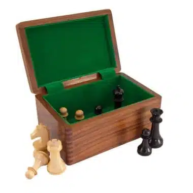 Alternative view of Aufbewahrungsbox aus Roségoldholz für Holzschachspiel (Königshöhe = 9,5 cm)