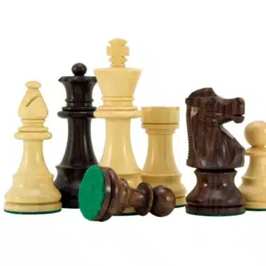 Alternative view of Staunton "Chevalier" Schachspiel aus Rosenholz