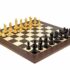 Ensemble "Frankfurt Grand" Echiquier en, Bois de Wenge & Jeu d'Echecs en Bois de Buis