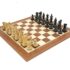 Set Fleur Royale Schachbrett aus Mahagoni und Ahorn, Schachspiel aus Ebonisierten Buchsbaum