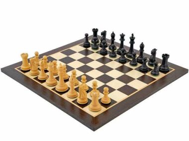 Set "Victoria" Schachbrett, Schachspiel aus Holz