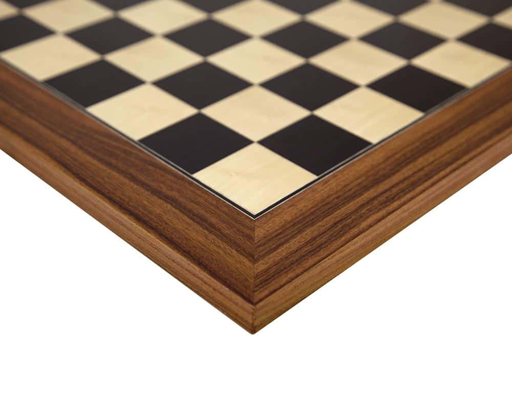Set "Alter Englisch IV" Schachbrett aus Holz Design und Schachfiguren aus Buchsbaum und schwarz gefärbtem Buchsbaum – Bild 10