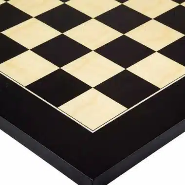 Schwarzblumen-Set Schachbrett aus Ahornholz & Schachspiel aus Buchsbaumholz – Bild 7