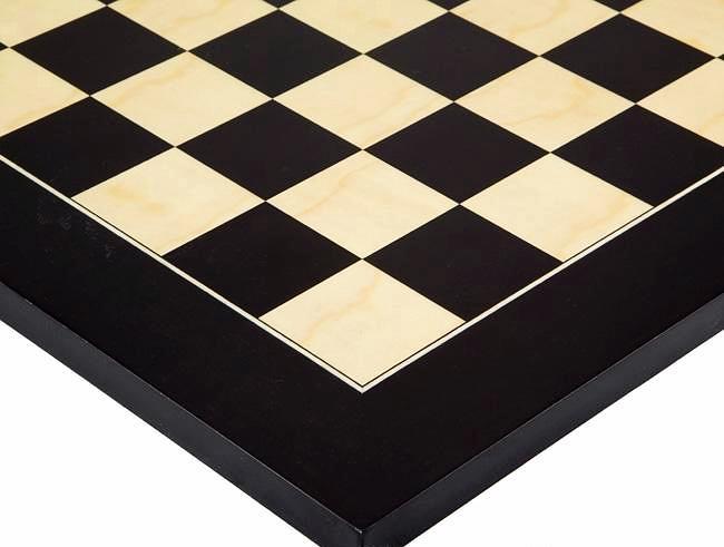 Schwarzblumen-Set Schachbrett aus Ahornholz & Schachspiel aus Buchsbaumholz – Bild 7