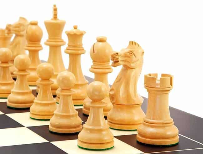 Frankfurt Schachset aus Ahornholz und Schachspiel aus Buchsbaumholz – Bild 3