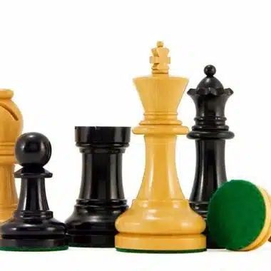 Supreme II Set Schachbrett aus Ahorn und Rosenholz, Schachspiel aus Ebenholz und Buchsbaum & Aufbewahrungskoffer aus Wurzelholzfurnier – Bild 7