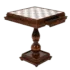 Luxustisch mit Schachbrett und Aufbewahrungsschublade aus Buchenholz und Spielbrett aus Carrara-Marmor und toskanischem Alabaster