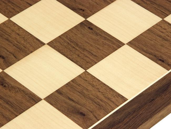 Schachbrett aus Nussbaum und Ahorn – Bild 3