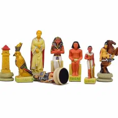 Schachspiel aus Kunstharz "Römer vs. Ägypter".